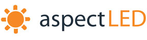 fficial logo for Aspect LED, a premier provider of high-performance architectural and outdoor LED lighting solutions, featured by Decadent Outdoors.