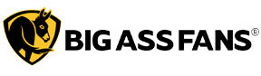 Official Big Ass Fans logo, representing a partnership with Decadent Outdoors to provide high-volume, low-speed (HVLS) cooling solutions for luxury outdoor living spaces.
