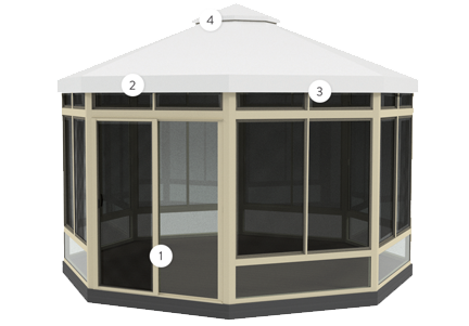 Summerspace octagon screen room