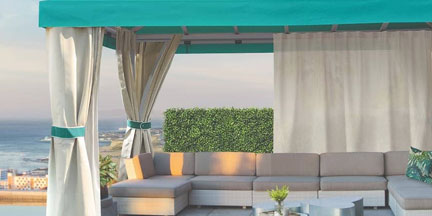 corner curtains & privacy kit