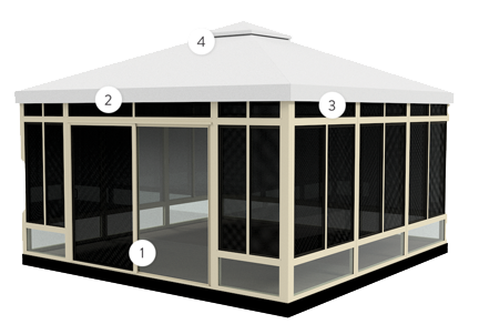 Summerspace square screen room