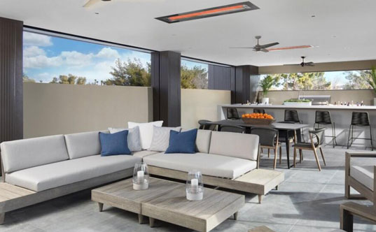 Infratach outdoor heating