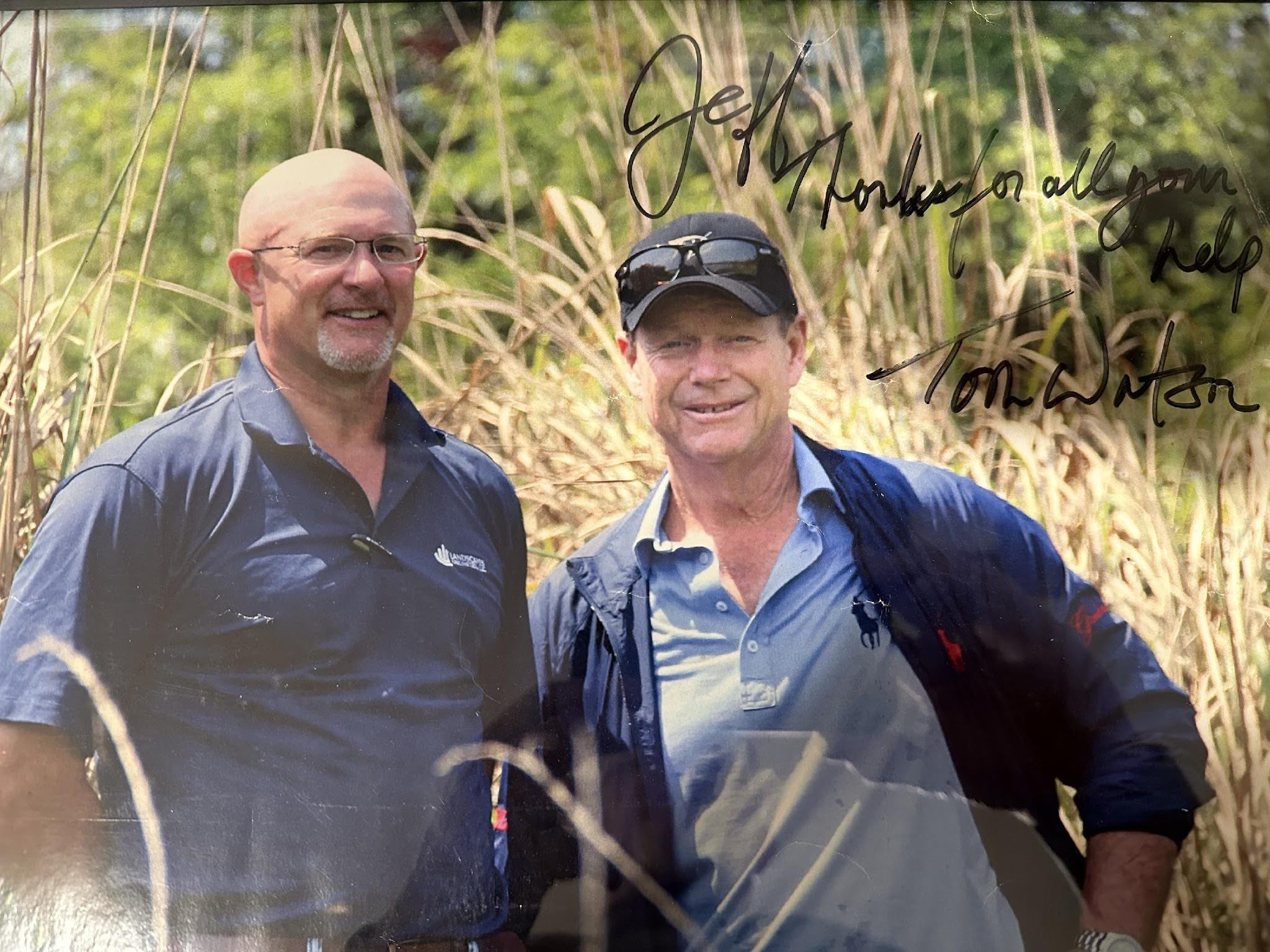 Jeff Mazzarelli and Tom Watson in Jianxi province China, 2014