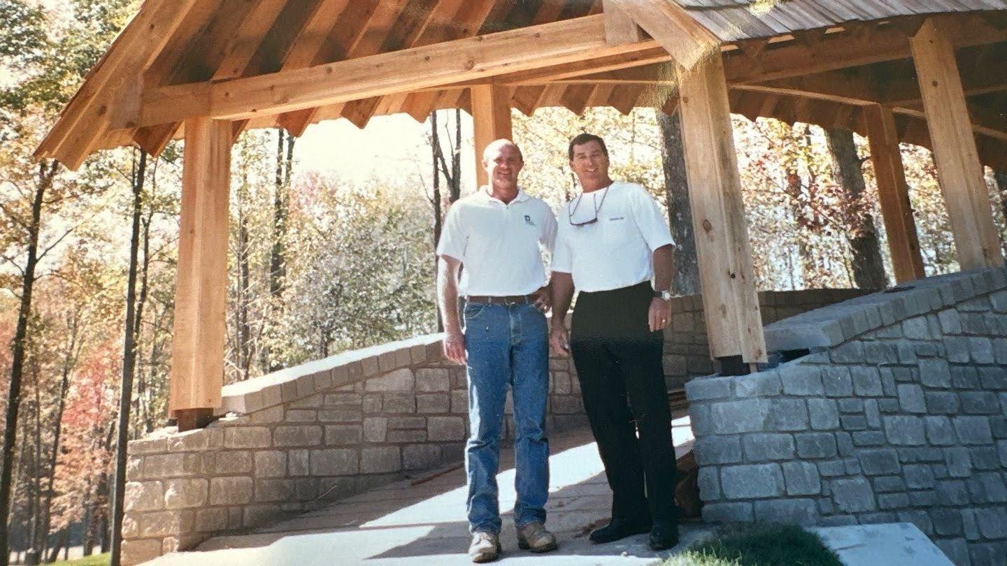 Jeff and Fuzzy Zoeller at Covered Bridge Gold Club, Indiana, 1992